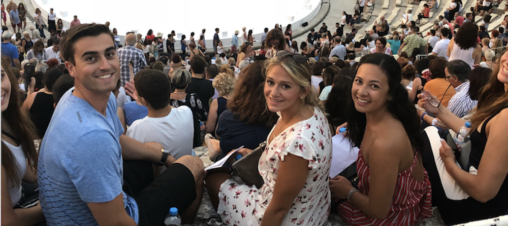Students at the Ancient Theatre of Epidaurus